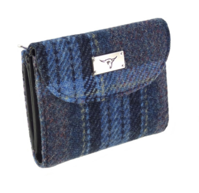 Blue And Purple Tartan Jura Purse