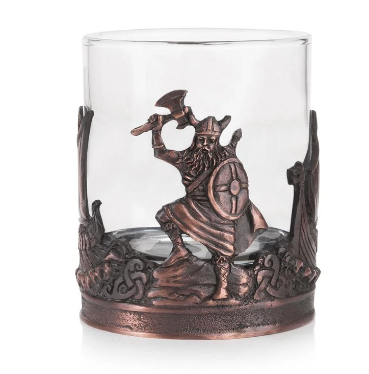 Chocolate Bronze Pewter Viking Tumbler