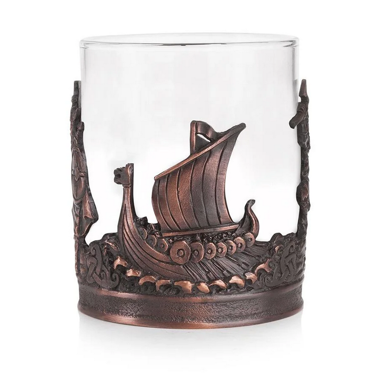 Chocolate Bronze Pewter Viking Tumbler