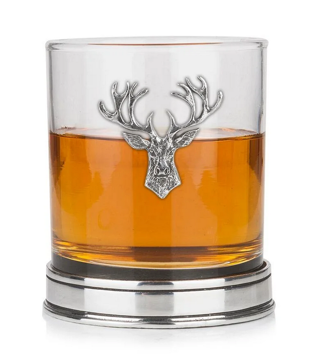 Pewter Stag Head Tumbler