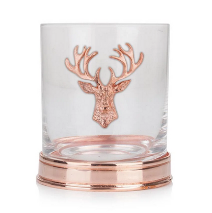 Copper Plated Stag Head Tumbler