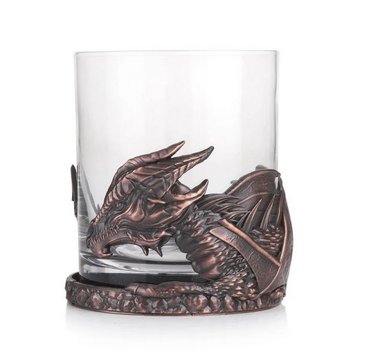 Chocolate Bronze Dragon Whisky Tumbler
