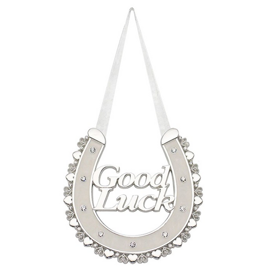 Silver Plated Good Luck Wedding Horseshoe