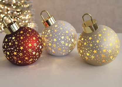 LED Christmas Baubles - 15cm