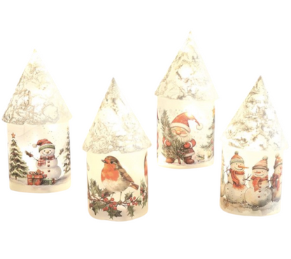 LED Frosted Glass Houses