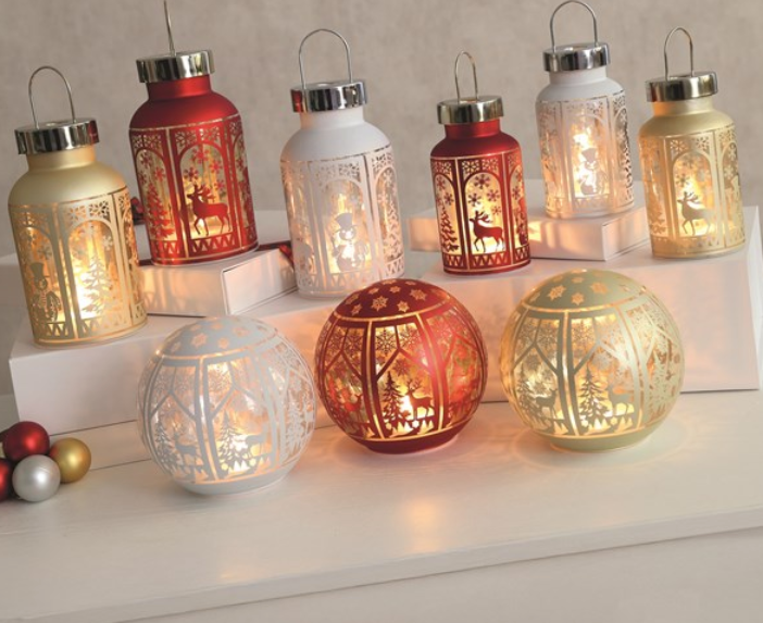 LED Christmas Lantern - 20cm