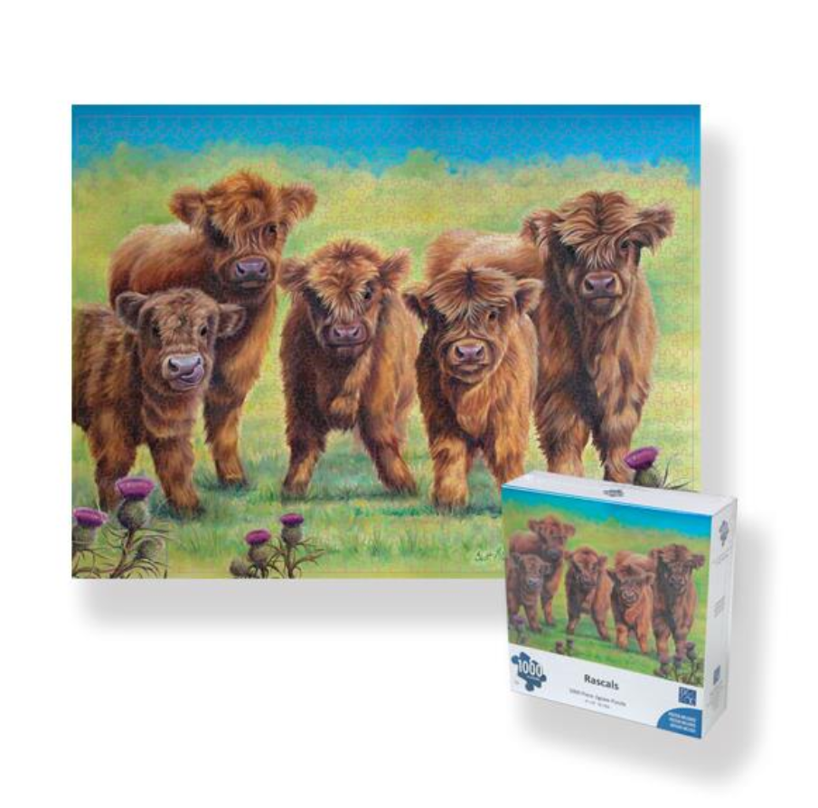 Highland Cow Rascals Jigsaw