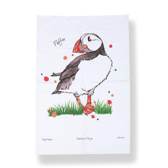 Puffin Tea Towel