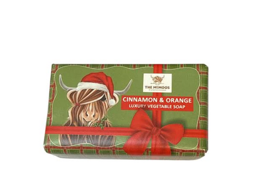 Festive Scottish Soap Bar - Cinnamon & Orange