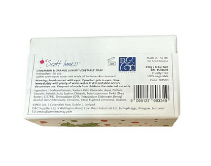 Scott Inness Scottish Soap Bar - Cinnamon And Orange