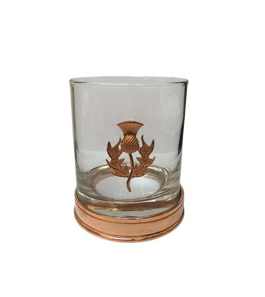 Copper Plated Scottish Thistle Tumbler