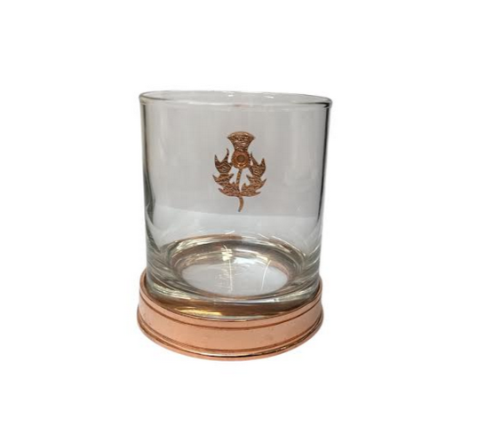 Copper Plated Scottish Thistle Tumbler