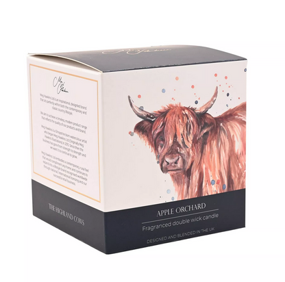 Apple Orchard Highland Cow Candle
