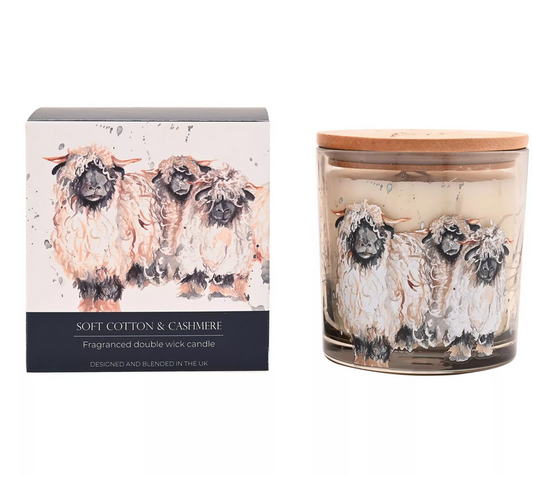 Soft Cotton & Cashmere Sheep Candle
