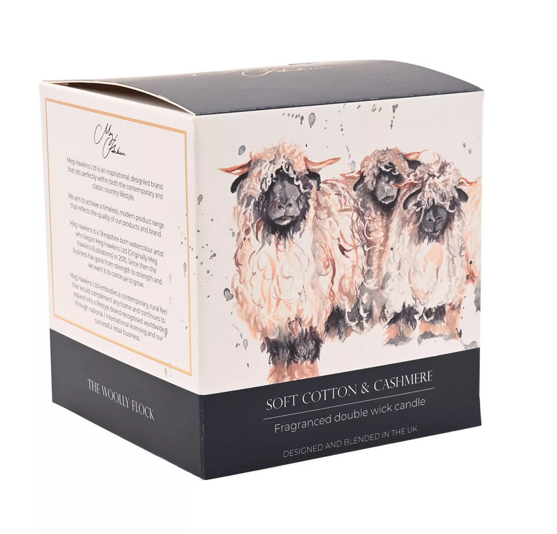 Soft Cotton & Cashmere Sheep Candle