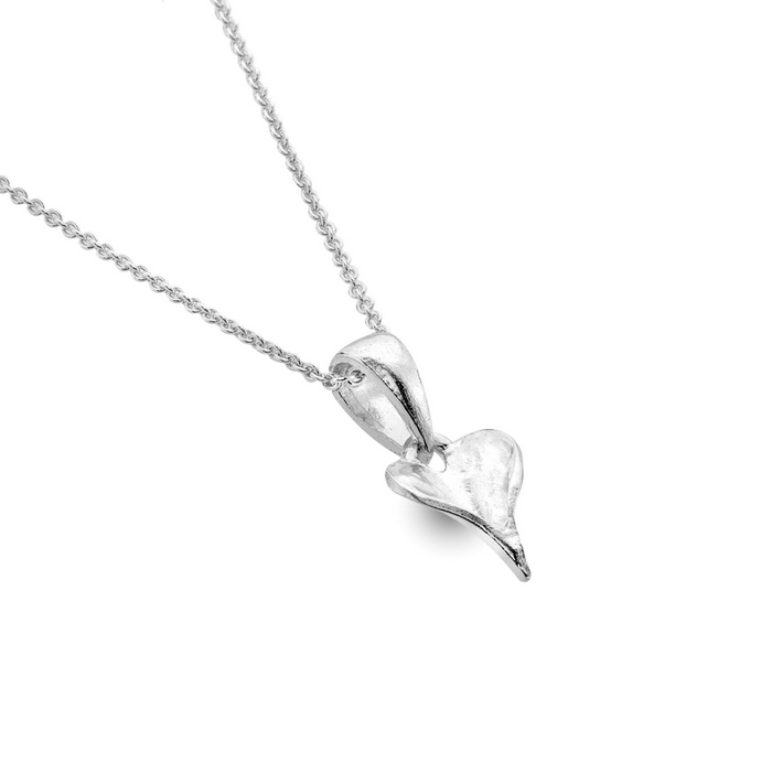 Small Heart Shaped Leaf Necklace