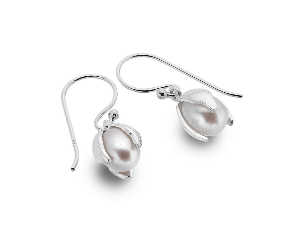 Snowdrop Pearl Dangle Earrings