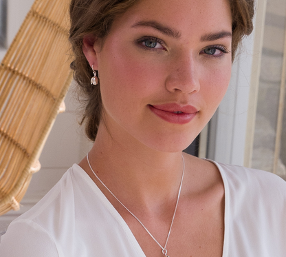 Snowdrop Pearl Dangle Earrings