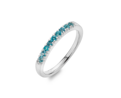 Sterling Silver Swiss Blue Topaz Ring