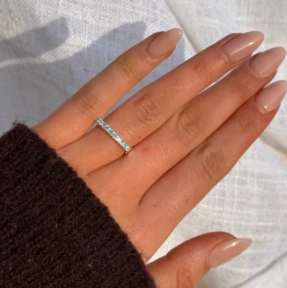 Sterling Silver Swiss Blue Topaz Ring