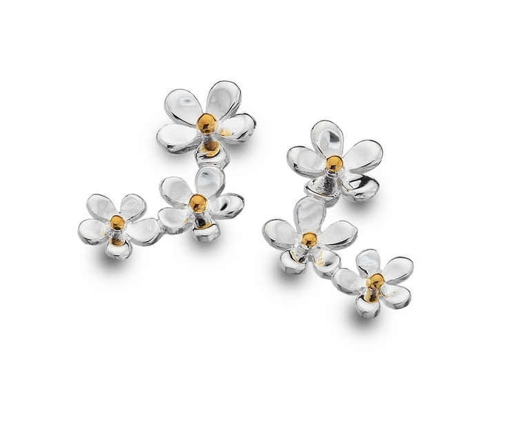 Trio Of Daisys Stud Earrings