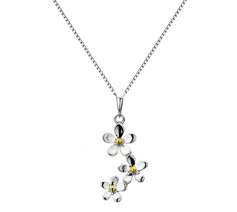 Trio Of Daisys Necklace