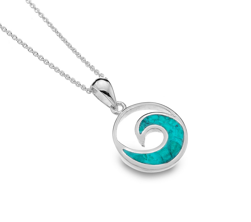 Turquoise Ocean Wave Necklace
