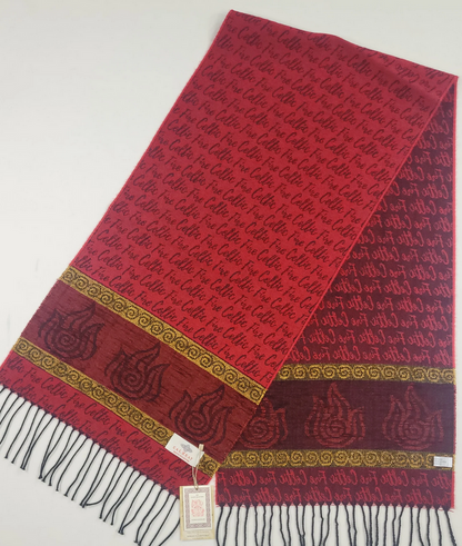 Fire Elements Jacquard Wool Scarf