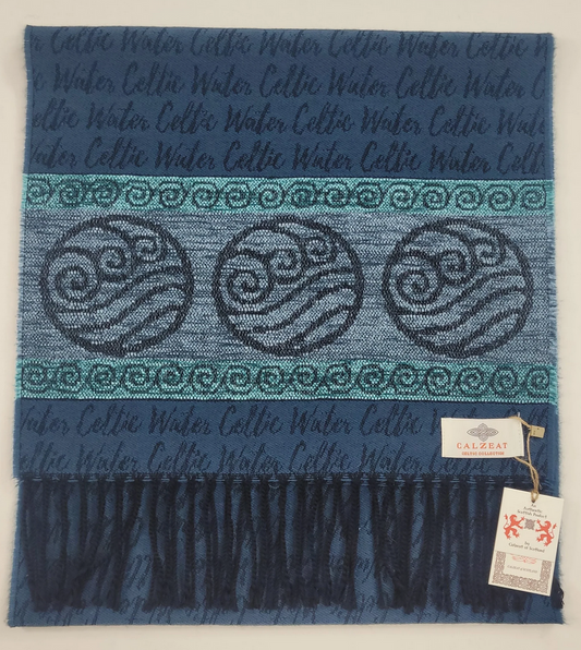 Water Elements Jacquard Wool Scarf
