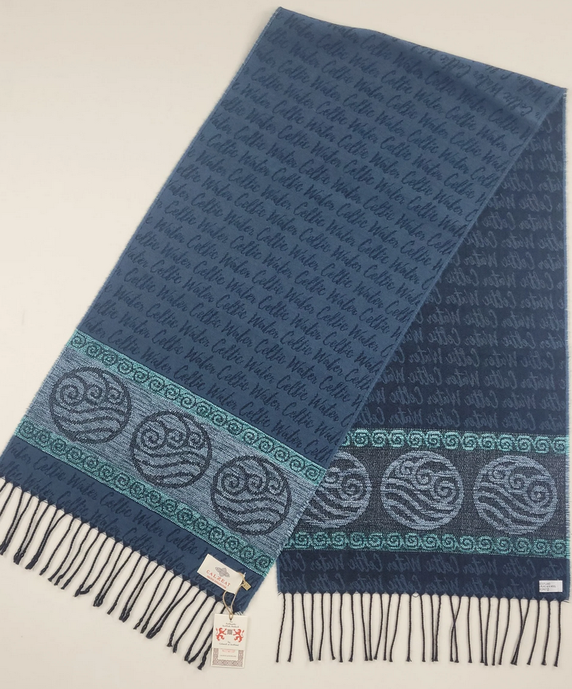 Water Elements Jacquard Wool Scarf
