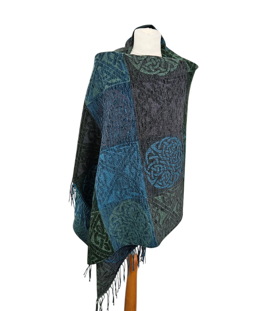 Celtic Knot Skye Jacquard Wool Wrap