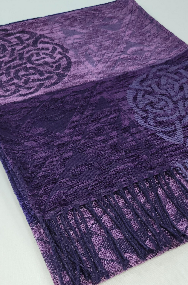 Celtic Knot Skye Jacquard Wool Wrap