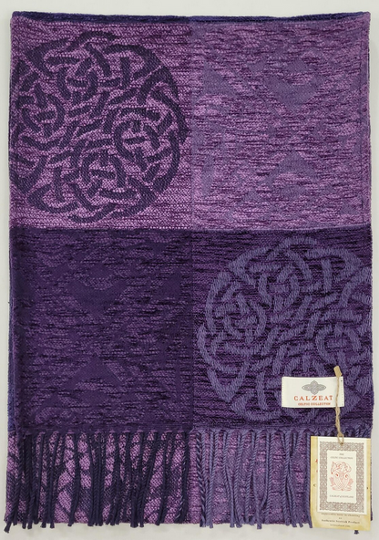 Celtic Knot Skye Jacquard Wool Wrap