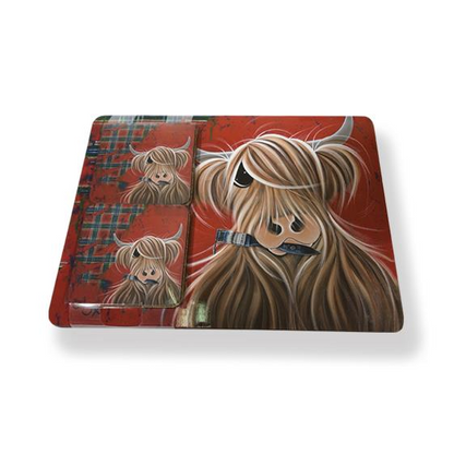 Tartan Paint Placemat & Coaster Set