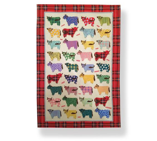 Tartan Multi Coo Tea Towel