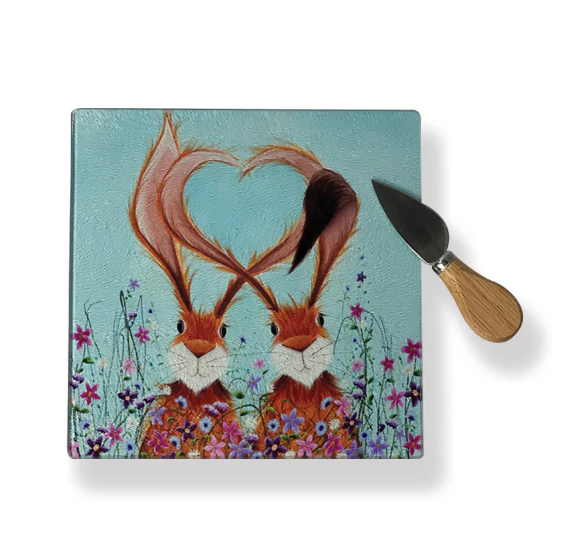 Hares In Love Chopping Board
