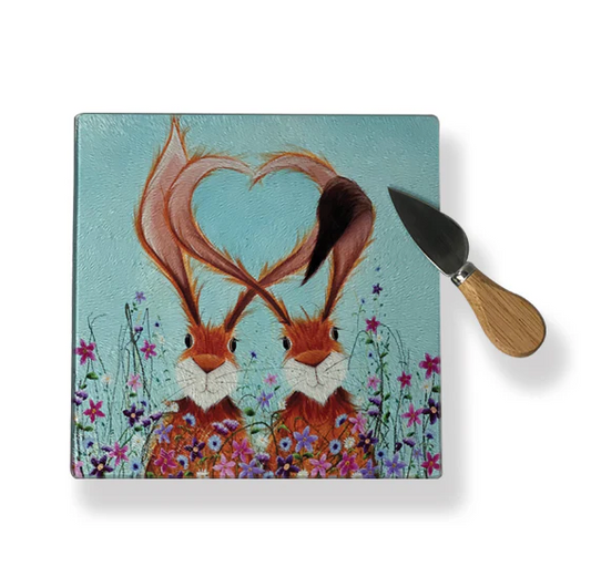 Hares In Love Chopping Board