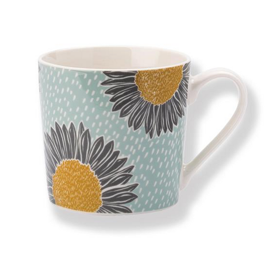 Blue Artisan Floral Mug