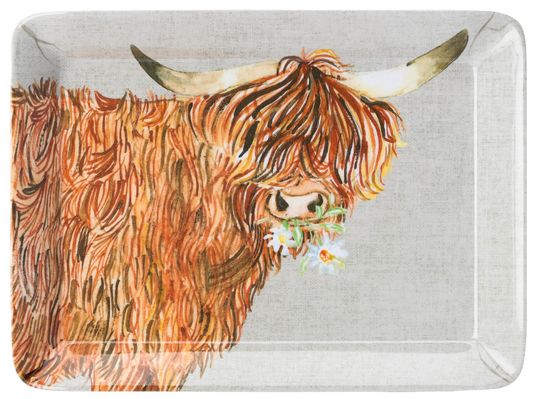 Country Life Cow Serving Tray