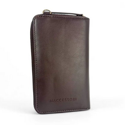 Blue/Brown Check Phone Purse