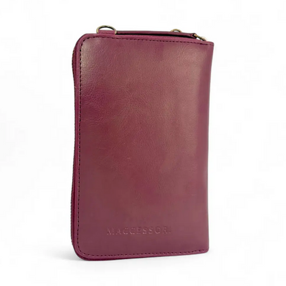 Purple Check Phone Purse
