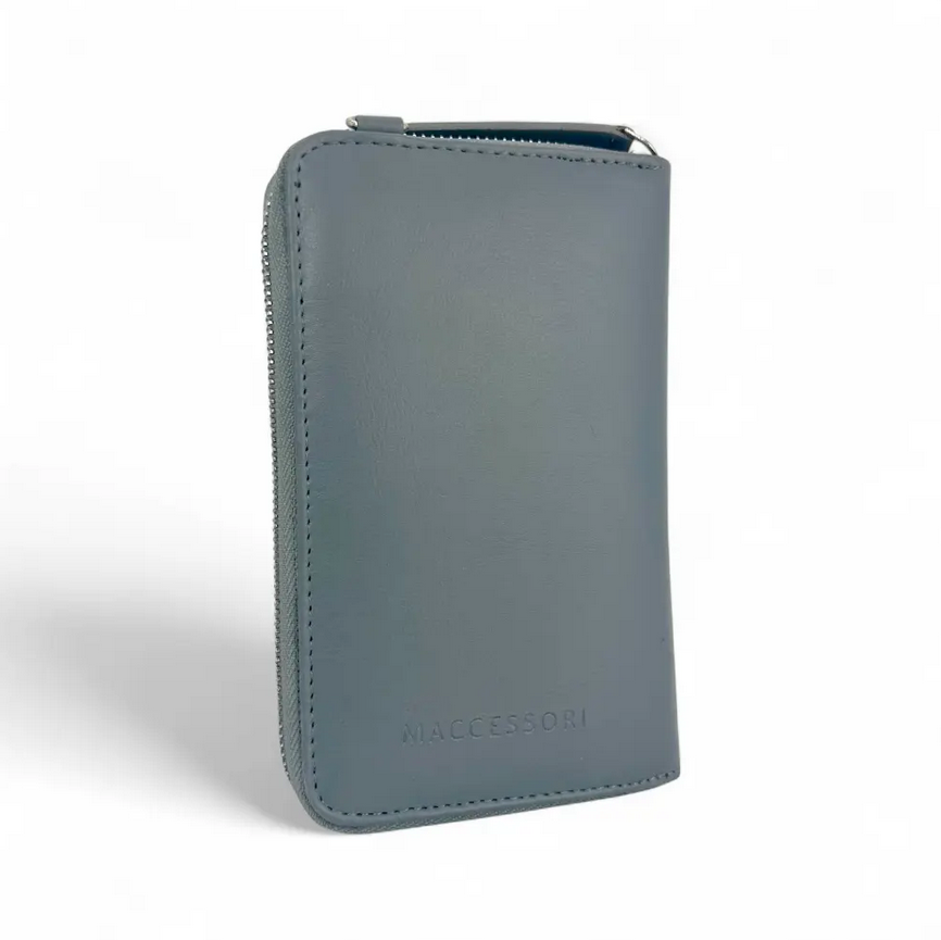 Turquoise Herringbone Phone Purse