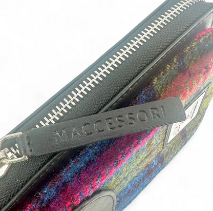 Blue/Pink Check Phone Purse