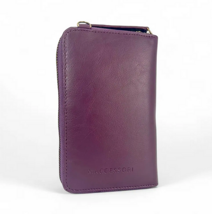 Green Purple Plaid Phone Purse