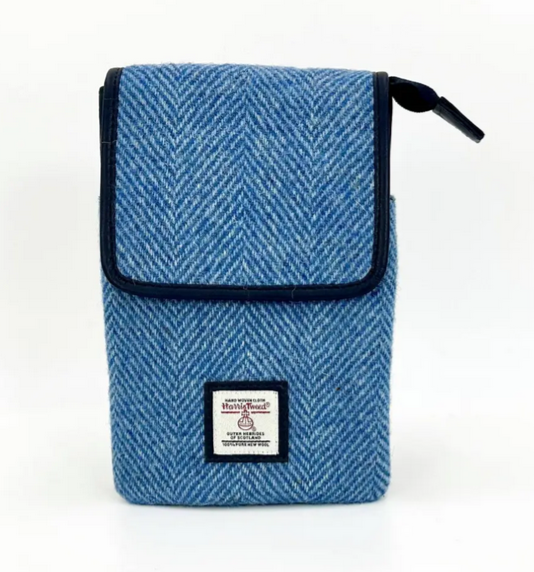 Sky Blue Check Mini Crossbody Bag