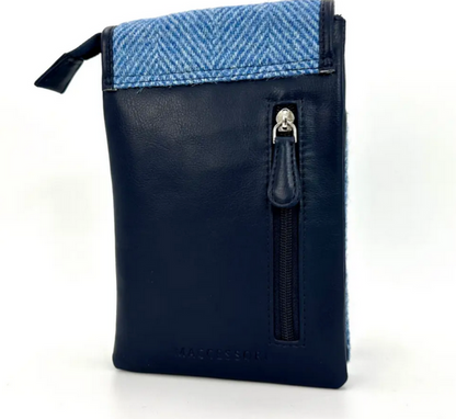 Sky Blue Check Mini Crossbody Bag