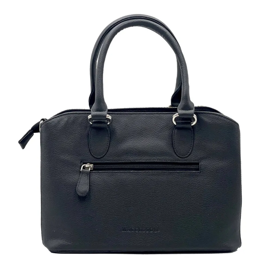 Blue Pink Check Top Handle Bag