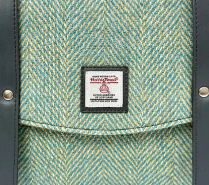 Turquoise Herringbone Ladies Messenger Bag