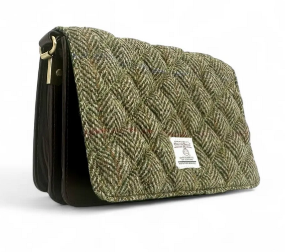 Country Green Quilt Shoulder Bag