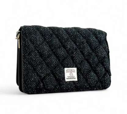 Charcoal Quilt Shoulder Bag